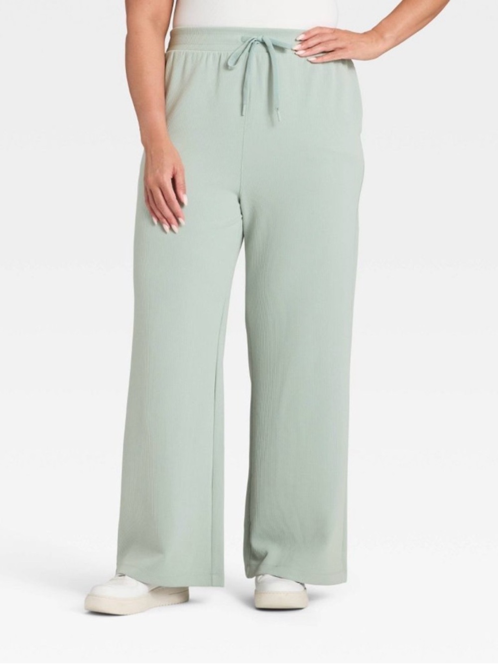 all in motion Sage Green Wide-Leg Drawstring Pants